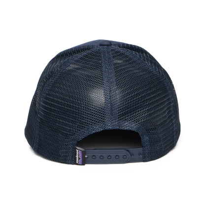Patagonia P-6 Logo LoPro Trucker Cap aus organischer Baumwolle - Marineblau