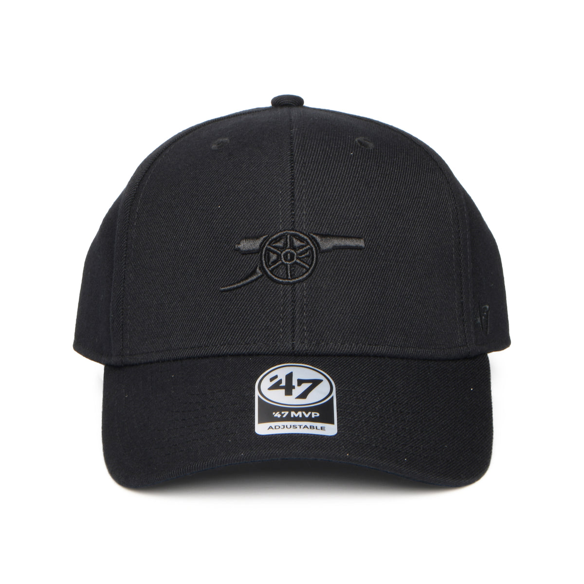 47 Brand Arsenal FC Snapback Cap - Gunners MVP - Schwarz auf Schwarz