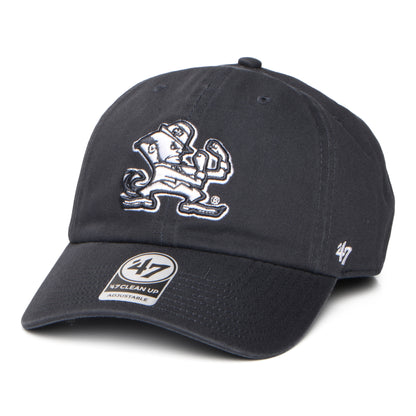 47 Brand Notre Dame Fighting Baseball Cap - NCAA Clean Up - Verwaschenes Marineblau