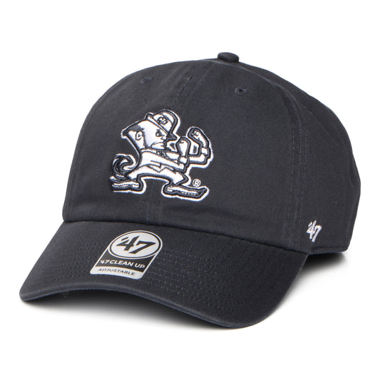 47 Brand Notre Dame Fighting Baseball Cap - NCAA Clean Up - Verwaschenes Marineblau