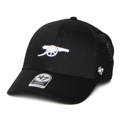 47 Brand Arsenal FC Trucker Cap - Branson MVP Gunners - Schwarz-Weiß