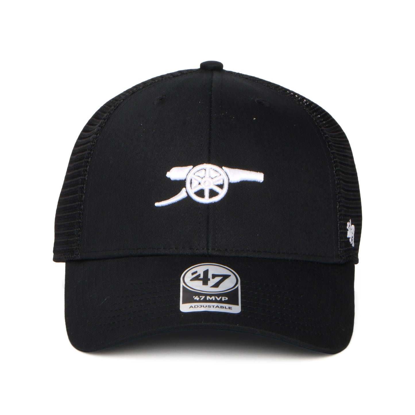 47 Brand Arsenal FC Trucker Cap - Branson MVP Gunners - Schwarz-Weiß