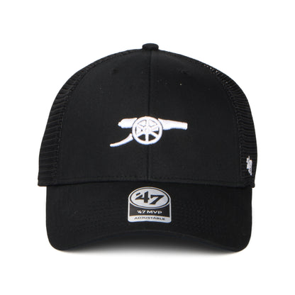 47 Brand Arsenal FC Trucker Cap - Branson MVP Gunners - Schwarz-Weiß