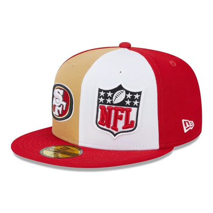 New Era 59FIFTY San Francisco 49ers Baseball Cap - NFL On Field Sideline - Scharlachrot-Weiß