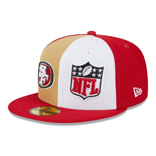 New Era 59FIFTY San Francisco 49ers Baseball Cap - NFL On Field Sideline - Scharlachrot-Weiß