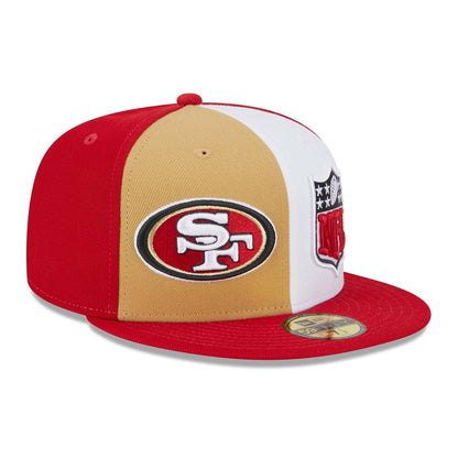 New Era 59FIFTY San Francisco 49ers Baseball Cap - NFL On Field Sideline - Scharlachrot-Weiß