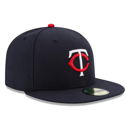 New Era 59FIFTY Minnesota Twins Baseball Cap - MLB On Field AC Perf - Marineblau