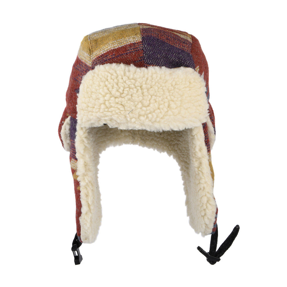 Scala Shauna Fliegermütze Aztec Druck - Rostfarben-Multi