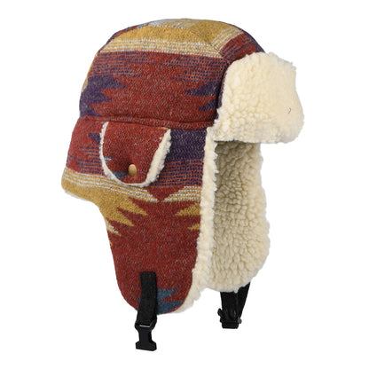 Scala Shauna Fliegermütze Aztec Druck - Rostfarben-Multi