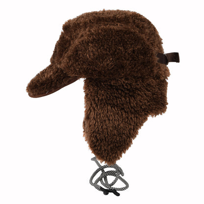 Kangol Utility Kunstlammfell Cap mit Ohrenklappen - Braun