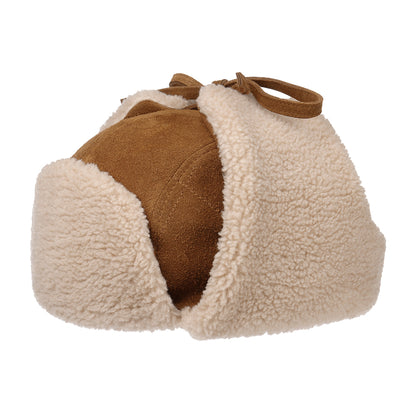 Stetson Fliegermütze aus Leder - Cognac