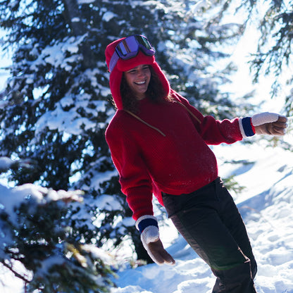 Barts Lucerne Bomber Kunstfell Fliegermütze - Rot