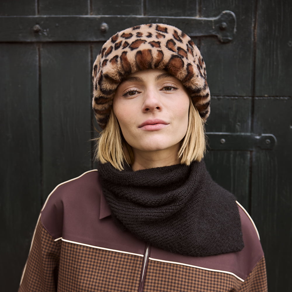 Barts Cherrybush Kunstfell Winter Hut Leopard - Braun