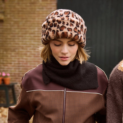 Barts Cherrybush Kunstfell Winter Hut Leopard - Braun