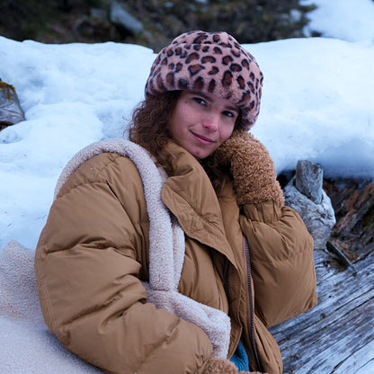 Barts Cherrybush Kunstfell Winter Hut Leopard - Braun