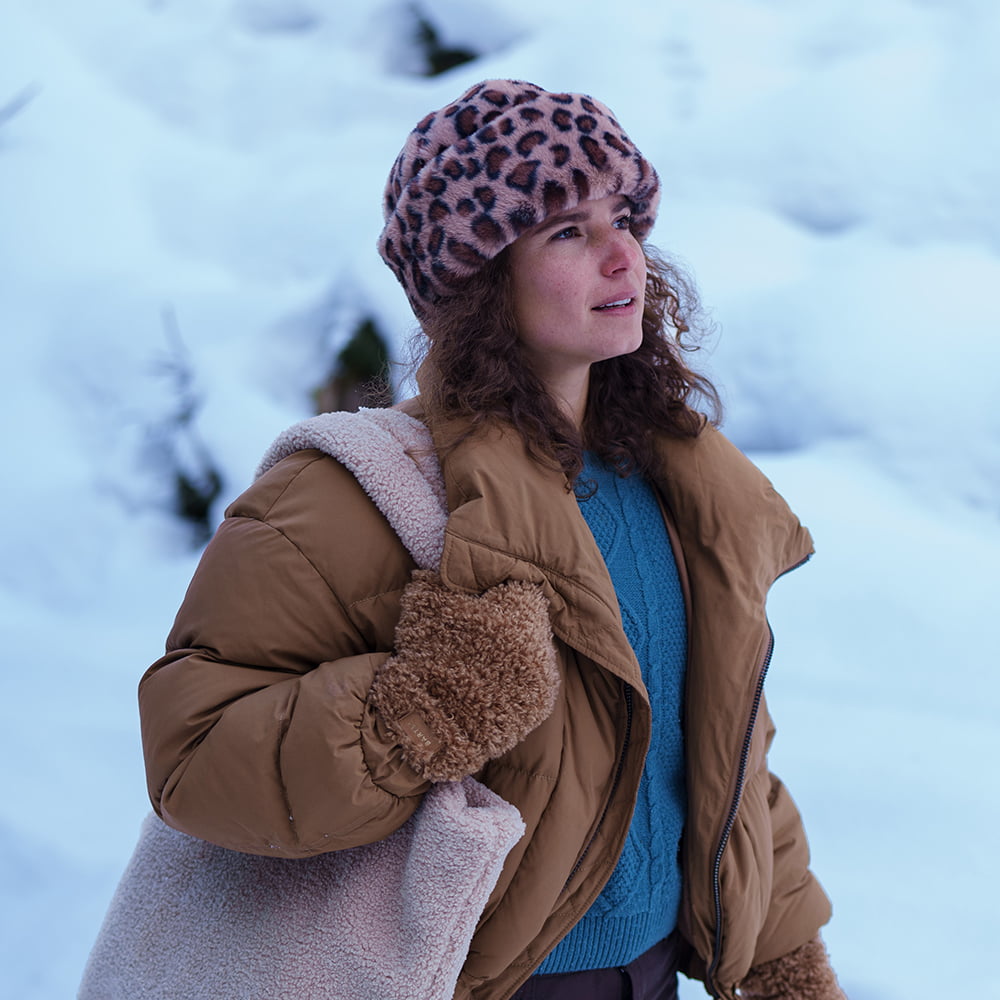 Barts Cherrybush Kunstfell Winter Hut Leopard - Braun