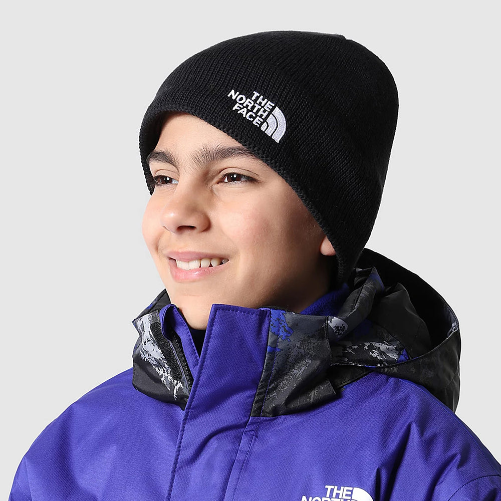 The North Face Kinder Bones Recycelte Beanie Mütze - Schwarz