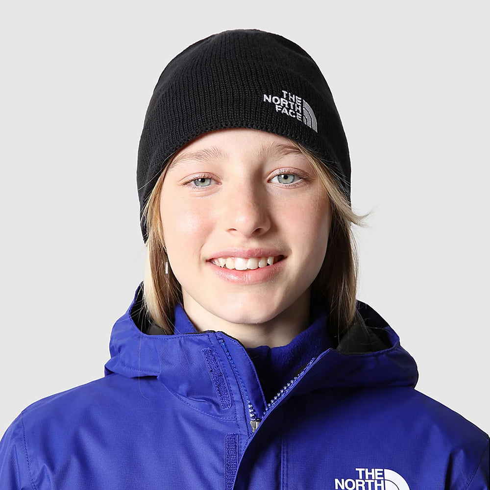 The North Face Kinder Bones Recycelte Beanie Mütze - Schwarz