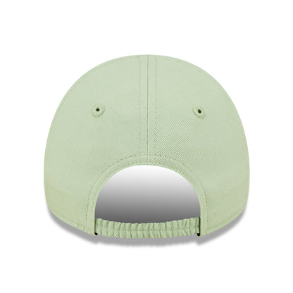 New Era Baby 9FORTY L.A. Dodgers Baseball Cap - MLB League Essential II - Hellgrün-Weiß