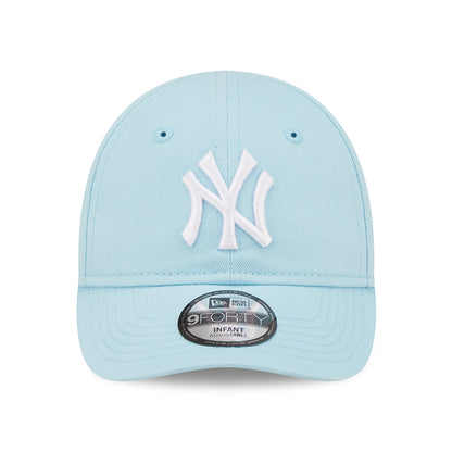 New Era Baby 9FORTY New York Yankees Baseball Cap MLB League Essential II - Hellblau-Weiß