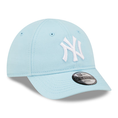 New Era Baby 9FORTY New York Yankees Baseball Cap MLB League Essential II - Hellblau-Weiß