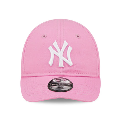 New Era Baby 9FORTY New York Yankees Baseball Cap MLB League Essential II - Pink-Weiß