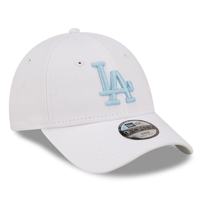 New Era Kinder 9FORTY L.A. Dodgers Baseball Cap - MLB League Essential II - Weiß-Hellblau