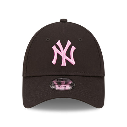 New Era Kinder 9FORTY New York Yankees Baseball Cap - MLB League Essential - Schwarz-Pink
