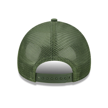 New Era Kinder A-Frame New York Yankees Trucker Cap - MLB Tonal Mesh - Olivgrün