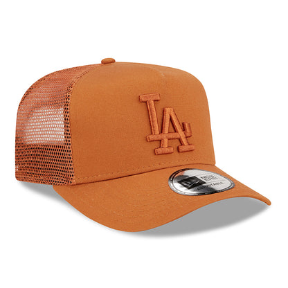 New Era Kinder A-Frame L.A. Dodgers Trucker Cap - MLB Tonal Mesh - Verbranntes Orange