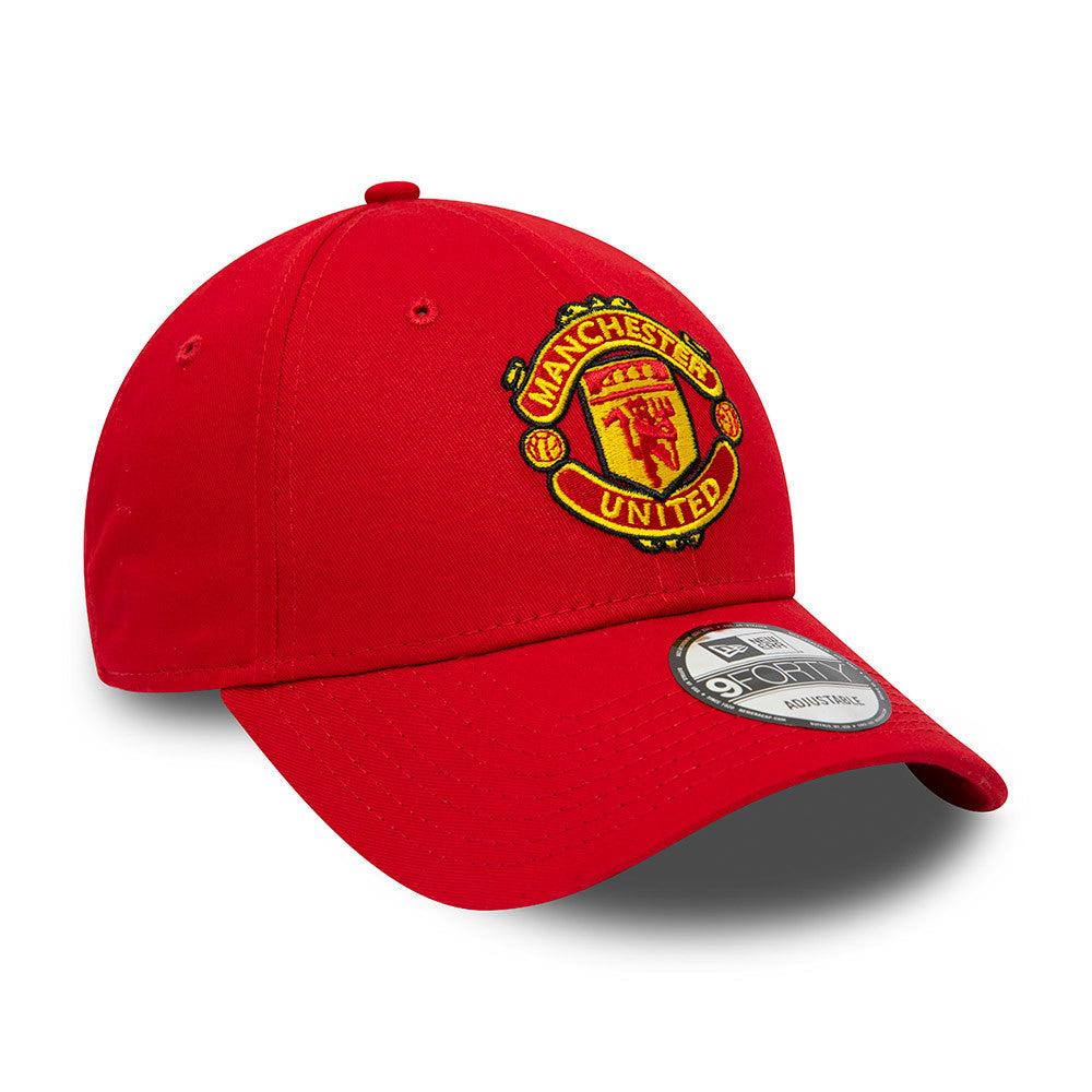 New Era Kinder 9FORTY Manchester United FC Baseball Cap - Core - Scharlachrot