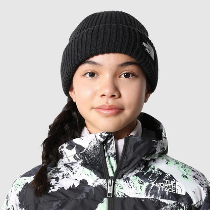 The North Face Kinder Salty Dog Beanie Mütze gefütterte Recycelter - Schwarz
