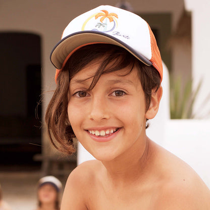 Barts Kinder Surfie Trucker Cap - Weiß-Orange