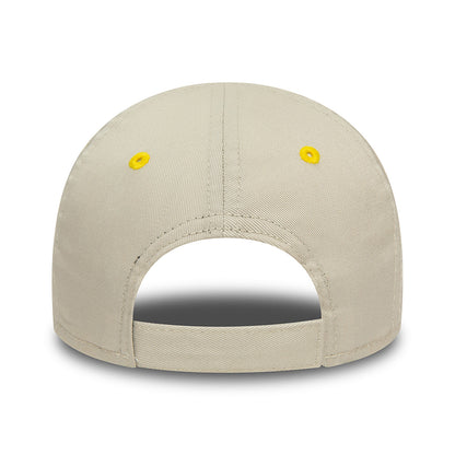 New Era Kinder 9FORTY Penguin Baseball Cap - NE Character - Steingrau-Gelb