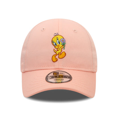 New Era Kinder 9FORTY Tweety Baseball Cap - Looney Tunes - Pfirsich