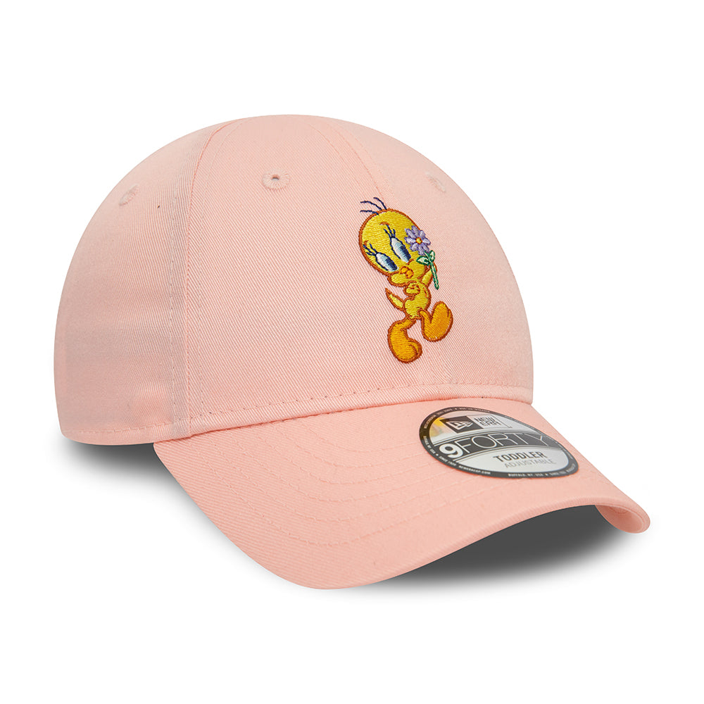 New Era Kinder 9FORTY Tweety Baseball Cap - Looney Tunes - Pfirsich
