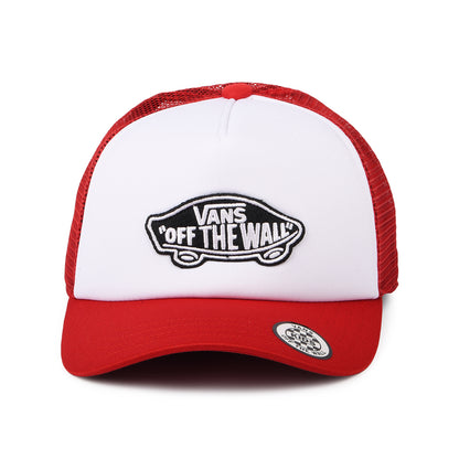 Vans Kinder Classic Patch Curved Brim Trucker Cap - Weiß-Rot