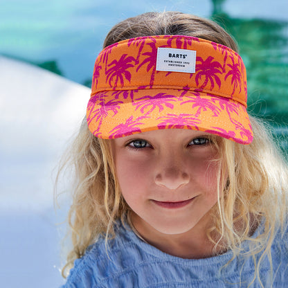 Barts Kinder Bynda Sonnenschild aus Baumwolle - Orange-Rosa