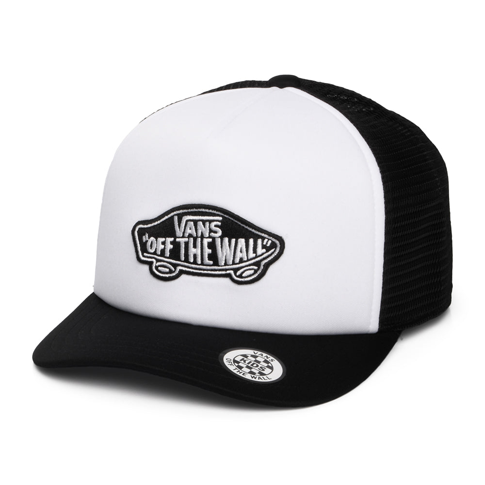 Vans Kinder Classic Patch Curved Brim Trucker Cap - Weiß-Schwarz