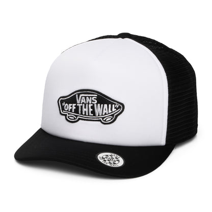 Vans Kinder Classic Patch Curved Brim Trucker Cap - Weiß-Schwarz