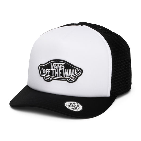 Vans Kinder Classic Patch Curved Brim Trucker Cap - Weiß-Schwarz