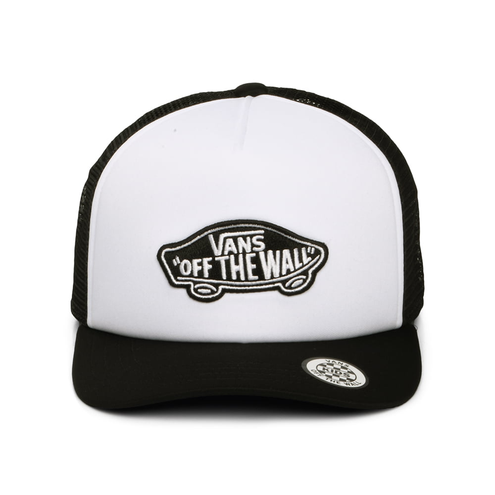 Vans Kinder Classic Patch Curved Brim Trucker Cap - Weiß-Schwarz