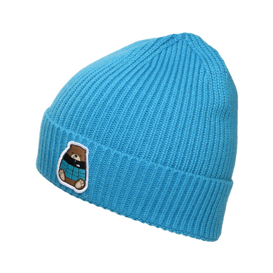 The North Face Kinder TNF Box Logo Recycled mit Umschlag Beanie Mütze - Knallblau