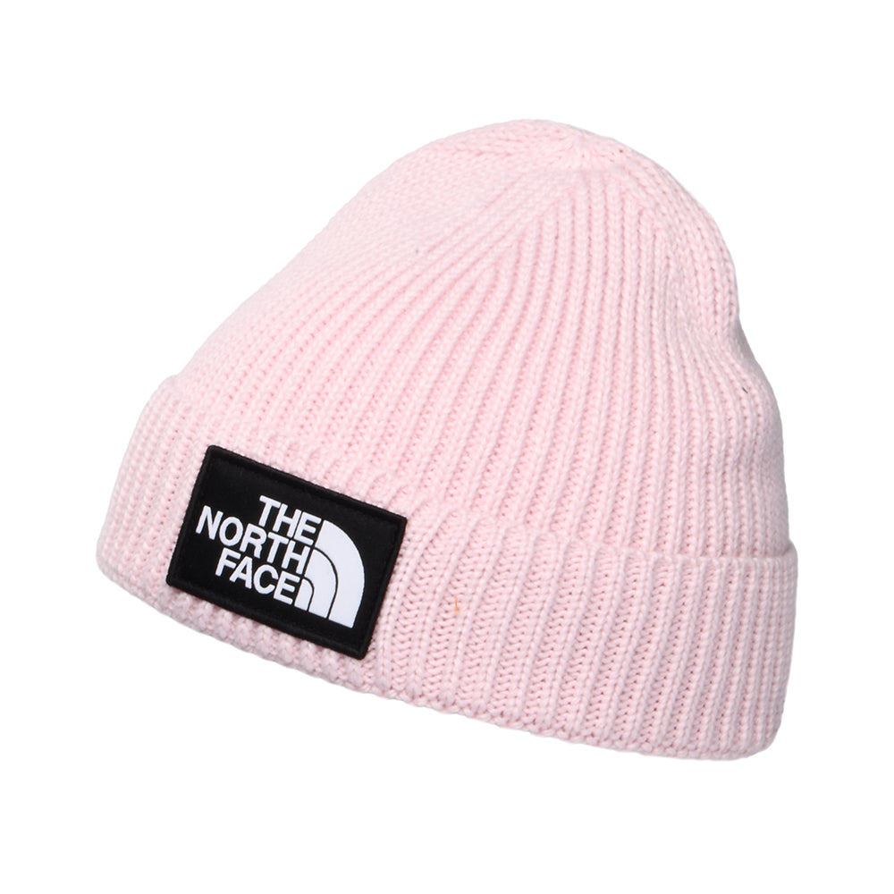 The North Face Baby TNF Box Logo Recycled mit Umschlag Beanie Mütze - Rosé