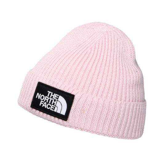 The North Face Baby TNF Box Logo Recycled mit Umschlag Beanie Mütze - Rosé