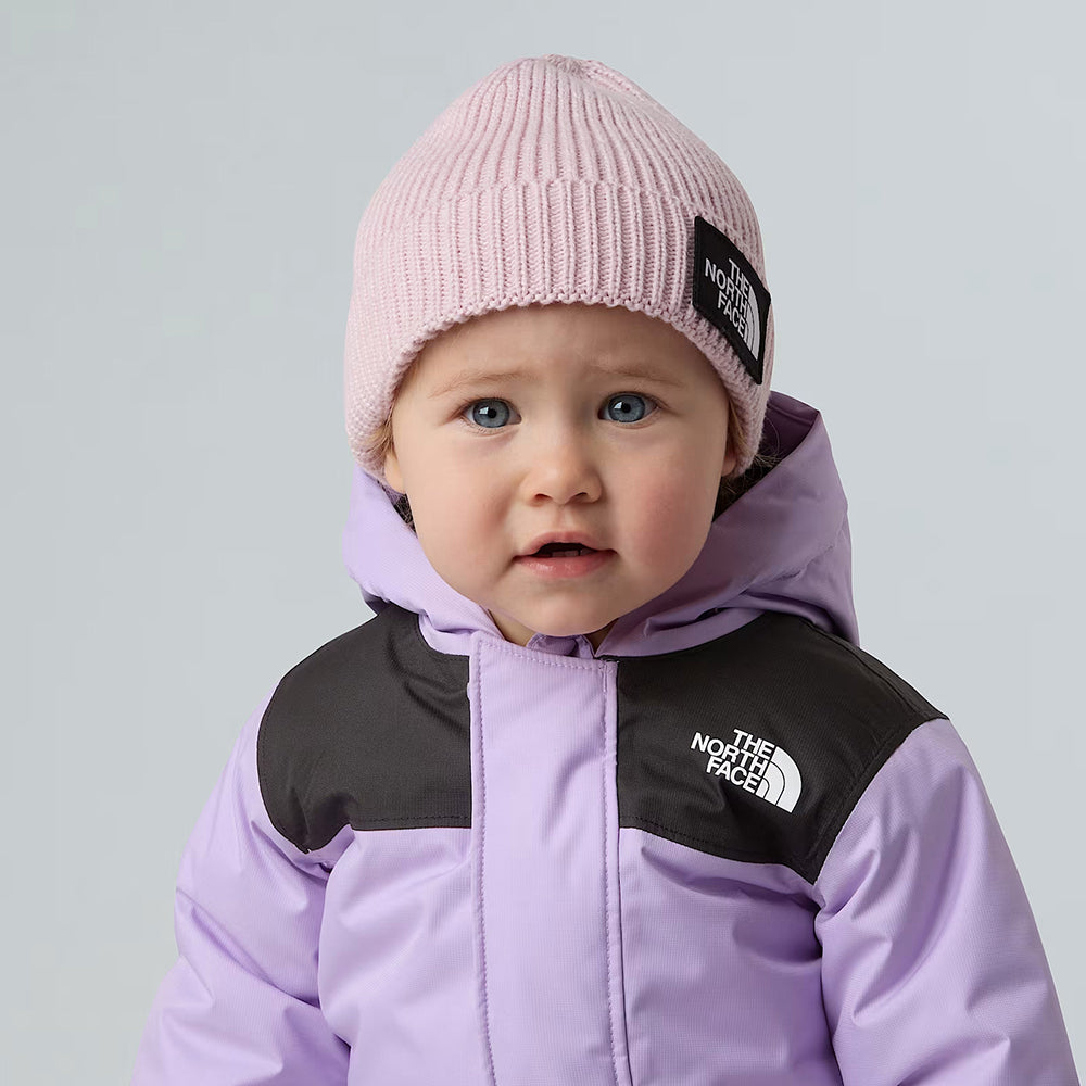 The North Face Baby TNF Box Logo Recycled mit Umschlag Beanie Mütze - Rosé
