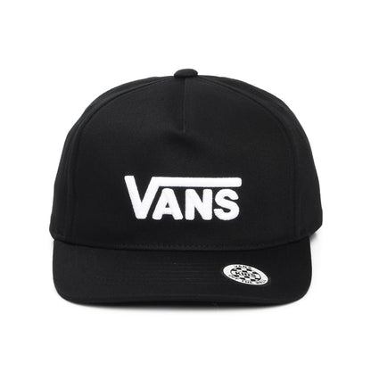 Vans Kinder Drop V Log Curved Brim Snapback Cap - Schwarz-Weiß