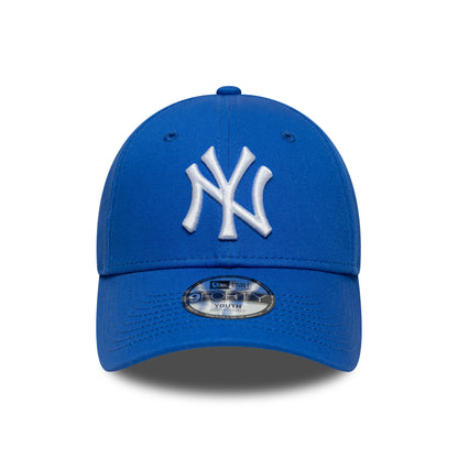 New Era Kinder 9FORTY New York Yankees Baseball Cap - MLB League Essential - Tiefblau-Weiß