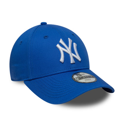 New Era Kinder 9FORTY New York Yankees Baseball Cap - MLB League Essential - Tiefblau-Weiß