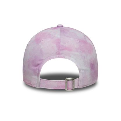 New Era Kinder 9TWENTY L.A. Dodgers Baseball Cap - MLB Tie Dye - Pink-Weiß